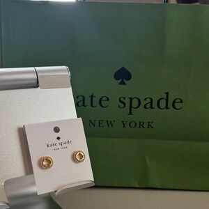 Kate Spade Gold-Tone Halo Stud Earrings